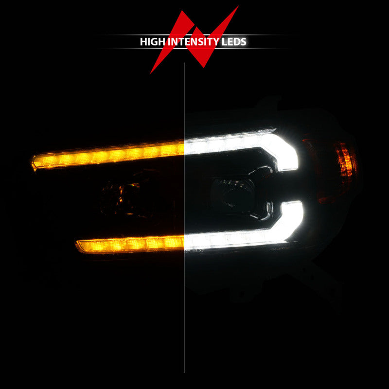 ANZO 10-13 Toyota 4Runner Projector Headlights - Black 111602 111602 User 5