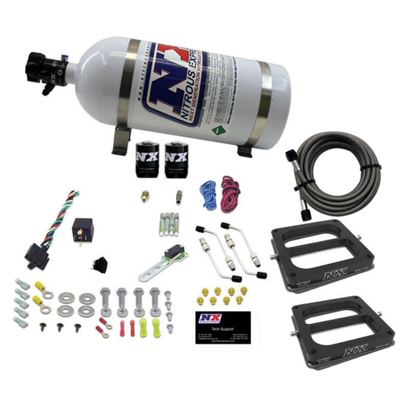 Nitrous Express Dual Dom/Alc Nitrous Kit (100-500HP) w/10lb Bottle 50275-10 50275-10 Photo - Primary