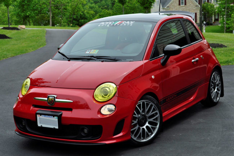 Rally Armor 12+ Fiat 500 (Pop/Sport/Lounge/Abarth) Red Mud Flap w/ White Logo MF25-UR-RD/WH User 4