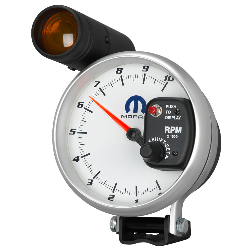 AutoMeter Gauge Tachometer 5in. 10K RPM Pedestal W/ Ext. Shift-Lite White Mopar 880248 880248 User 2