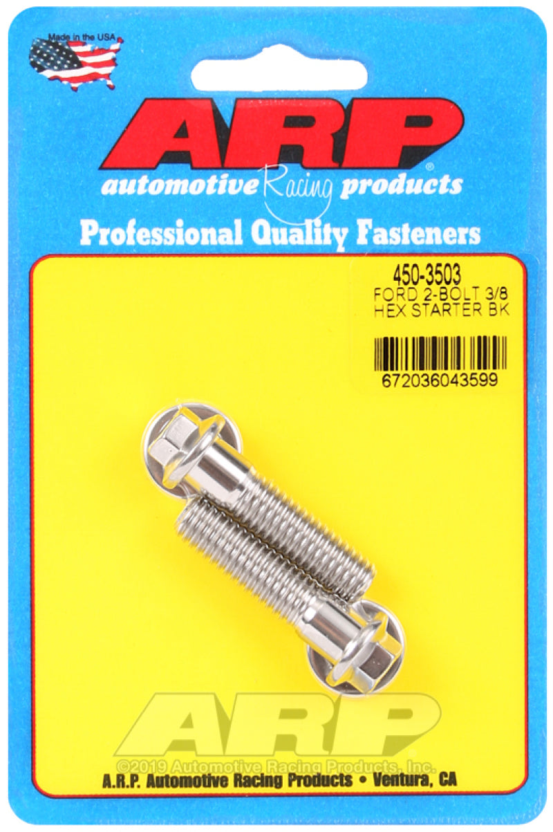 ARP Ford SS 2-bolt hex starter bolt kit 450-3503 Photo - Primary