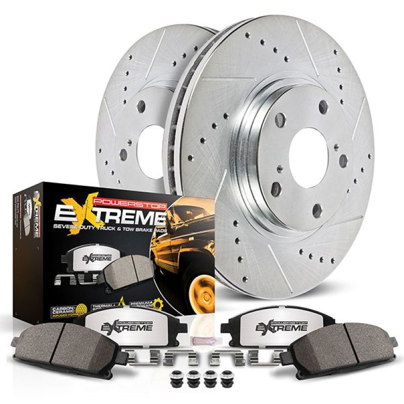 PowerStop Power Stop 2021 GMC Acadia Rear Z36 Truck & Tow Brake Kit K8683-36 K8683-36 User 1