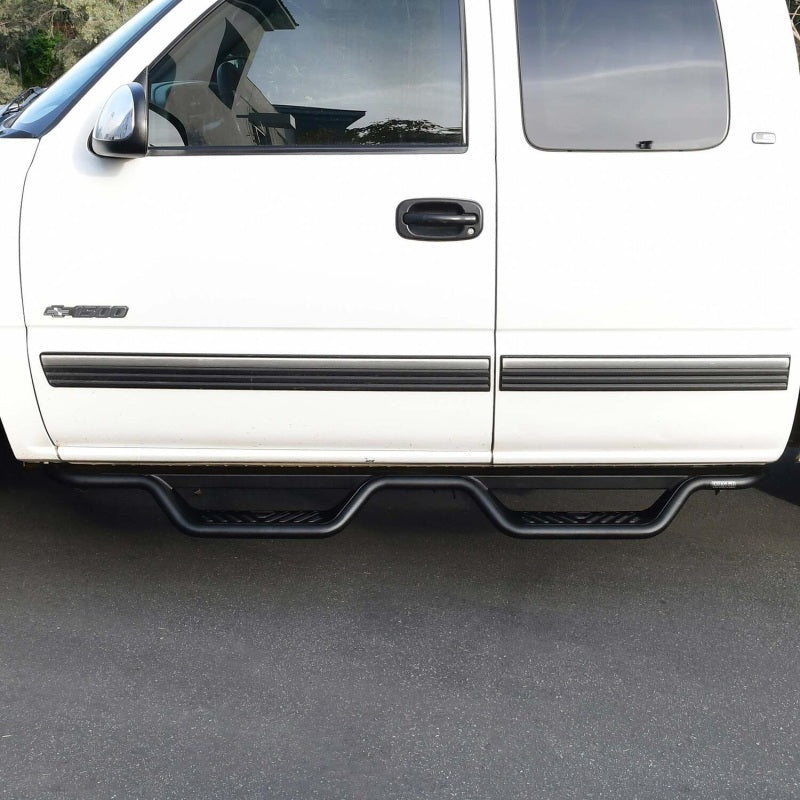Westin 99-13 Chevrolet Silverado 1500 (Ext. Cab) Outlaw Drop Nerf Step Bars - Textured Black 20-11685 20-11685 Photo - Mounted