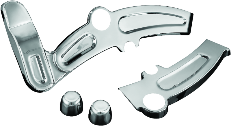 Kuryakyn Boomerang Frame Covers 08-17 Softails Chrome 7773 7773 Photo - Primary
