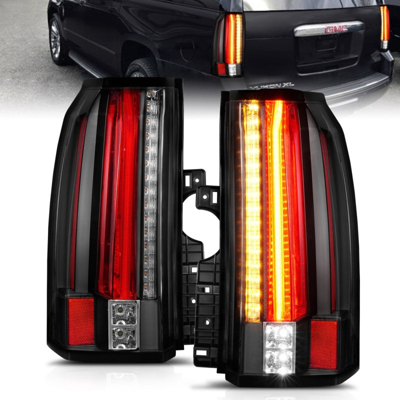 Anzo GMC Yukon / XL / Denali 15-18 L.E.D Tail Lights Black 311275 Photo - Primary