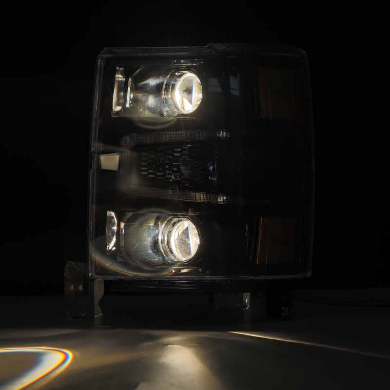 AlphaRex 14-15 Chevy 1500 PRO-Series Projector Headlights, Alpha-Black w/ Sequential Signal & DRL 880247 880247 User 3