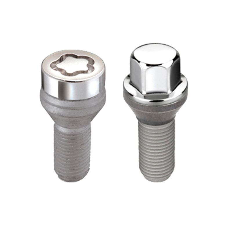 McGard 5 Lug Hex Install Kit w/Locks (Cone Seat Bolt) M12X1.25 / 17mm Hex / 25.6mm Shank L. - Chrome 67261 67261 Photo - Primary