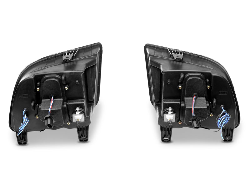 Raxiom 05-09 Ford Mustang w/ Halogen LED Halo Prjctr Headlights-Blk Hsng(Smoked Lens Exclude GT500) 49128 49128 Photo - Close Up