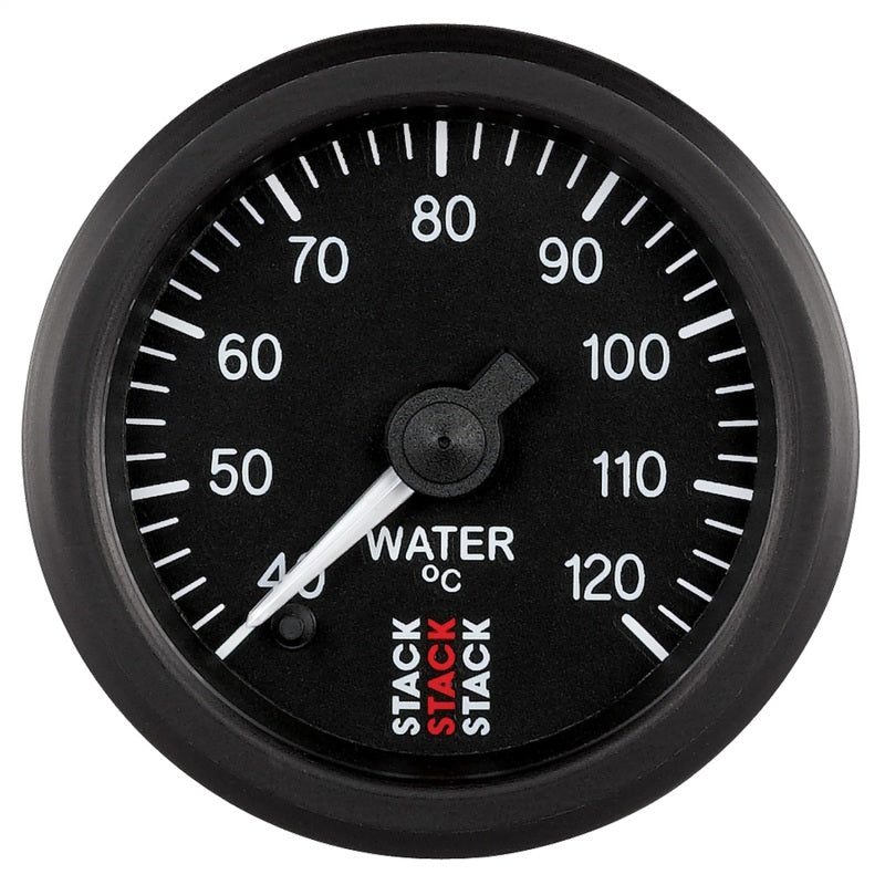 Autometer Stack 52mm 40-120 Deg C 1/8in NPTF Male Pro Stepper Motor Water Temp Gauge - Black ST3307 ST3307 Photo - Primary