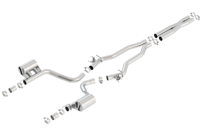 Borla 15-16 Dodge Charger Hellcat 6.2L V8 ATAK Catback Exhaust w/ Valves No Tips Factory Valance 140669 140669 Photo - Primary