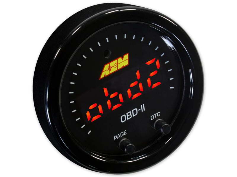 AEM Electronics X-Series OBDII Digital Datastream Gauge Black Bezel & Black Face plate 30-0311 Photo - out of package