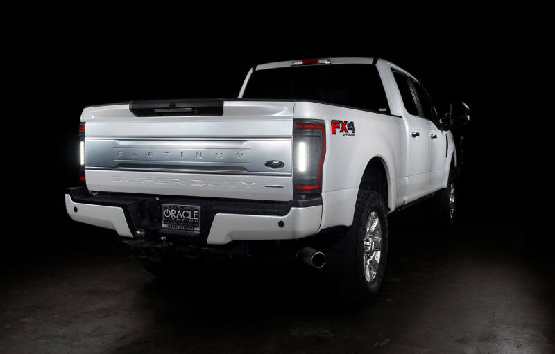 ORACLE Lighting 17-22 Ford F-250/350 (Black Series) Flush Mount LED Tail Lights 5896-504-T 5896-504-T Photo - lifestyle view