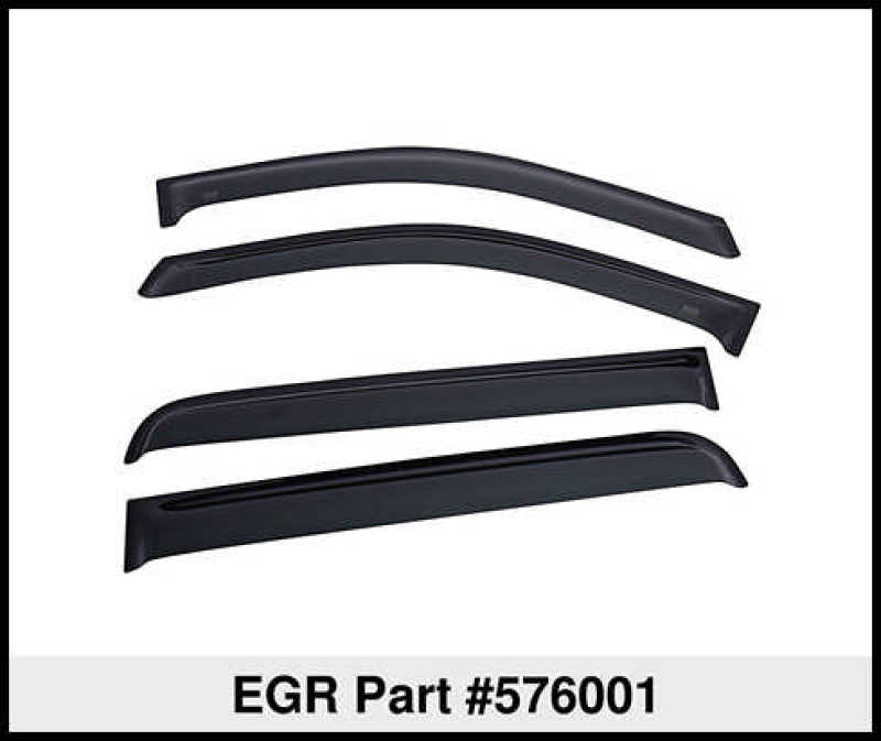 EGR 16-17 Nissan Titan Crew Cab SlimLine Tape-On WindowVisors Set of 4 - Light Smoke 576001 576001 Thumbnail