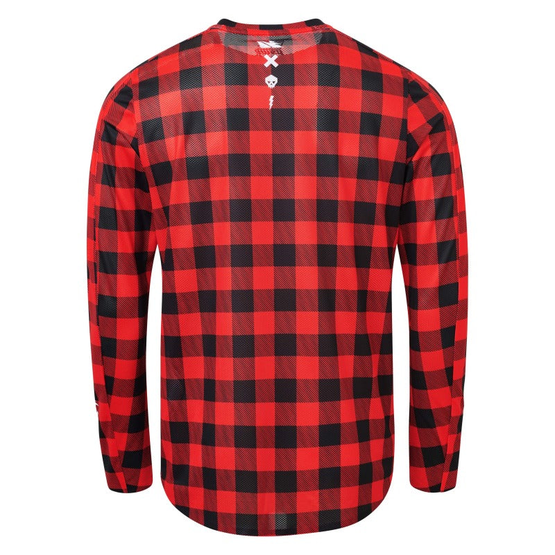 USWE Flannel Long Sleeve Lightweight Off-Road Jersey Flame Red - 2XL 80951061400108 80951061400108 User 1