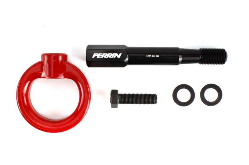 Perrin 15-17 Subaru WRX/STI Tow Hook Kit (Front) - Red PSP-BDY-232RD PSP-BDY-232RD Photo - Primary