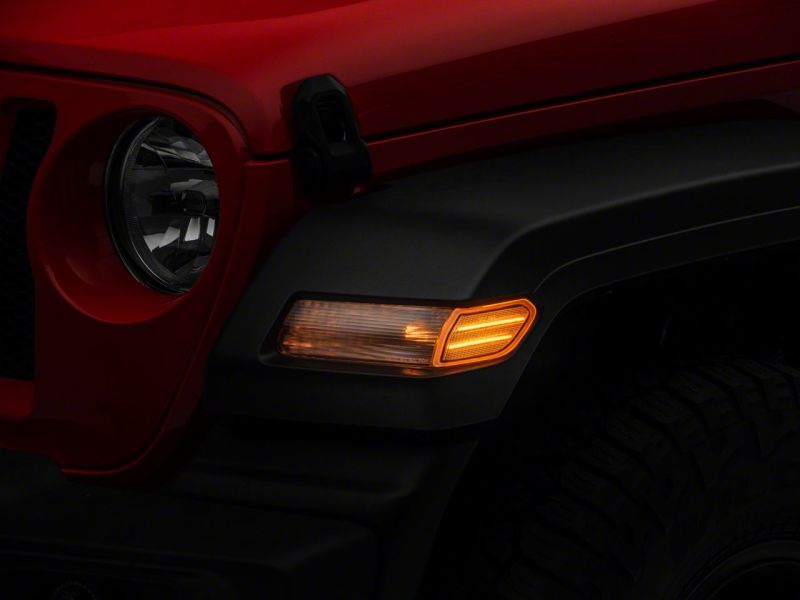 Raxiom 18-23 Jeep Wrangler JL Axial Series LED Fender Flare Marker Lights- Clear J134142-JL J134142-JL Photo - Close Up
