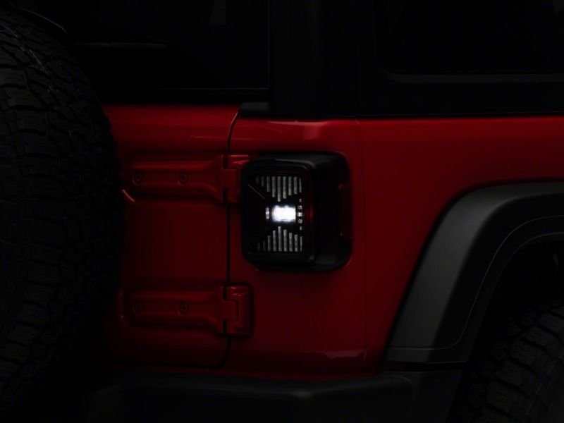 Raxiom 18-23 Jeep Wrangler JL LED Tail Lights- Blk Housing (Smoked Lens) J137647-JL J137647-JL Photo - Close Up