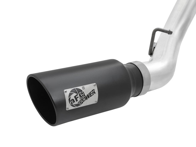 aFe ATLAS 4in Aluminized Steel DPF-Back Exhaust System w/Black Tip - GM Di 49-04080-B Photo - Unmounted