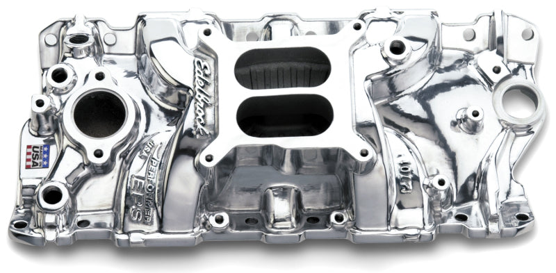 Edelbrock Sbc Performer Eps Polished Manifold 27011 Photo - Primary