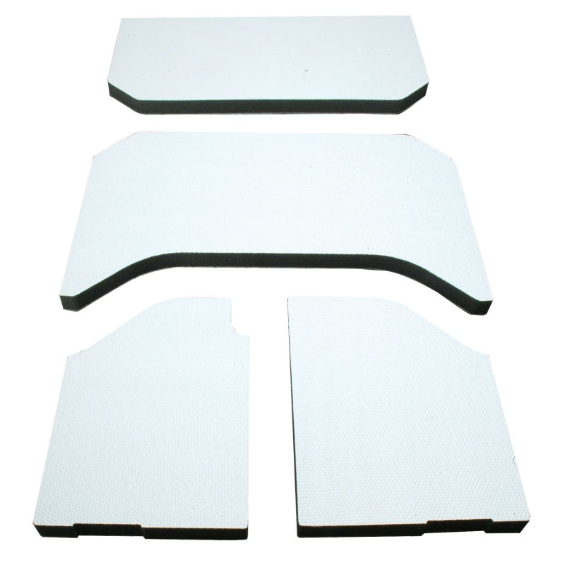 DEI 07-10 Jeep Wrangler JK 4-Door Boom Mat Headliner - 4 Piece - White 50135 50135 Photo - Primary