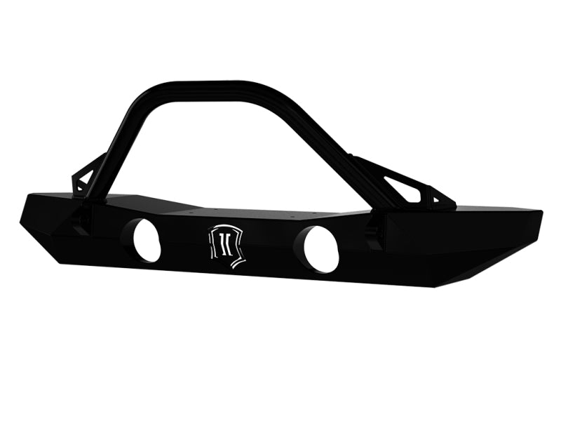 ICON 07-18 Jeep Wrangler JK Pro Series Mid Width Front Bumper w/Bar/Tabs 25235 25235 Photo - Unmounted