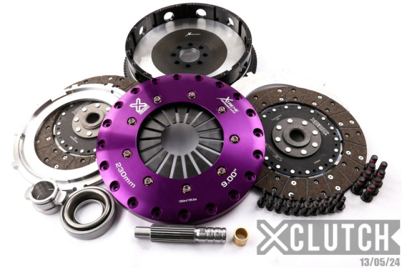 XCLUTCH 91-98 Nissan 180SX S13 2.0L 9in Twin Solid Organic Clutch Kit XKNI23531-2G XKNI23531-2G Photo - Primary