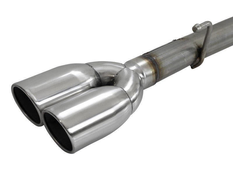 aFe Gemini XV 3in 304 SS Cat-Back Exhaust w/ Cutout 19-21 GM Silverado/Sierra 1500 V8- w/ Black Tips 49-34139-P 49-34139-P Photo - Close Up