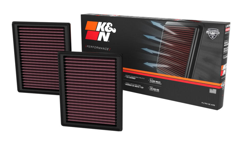 K&N Engineering K&N 2023 Nissan Z 3.0L V6 Replacement Air Filter (Includes 2 Filters) 33-5135 33-5135 Photo - out of package