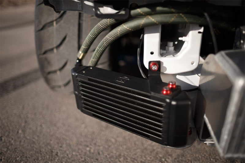 CSF Universal Dual-Pass Oil Cooler - M22 x 1.5 - 13in L x 4.75in H x 2.16in W 8119 8119 Photo - Mounted