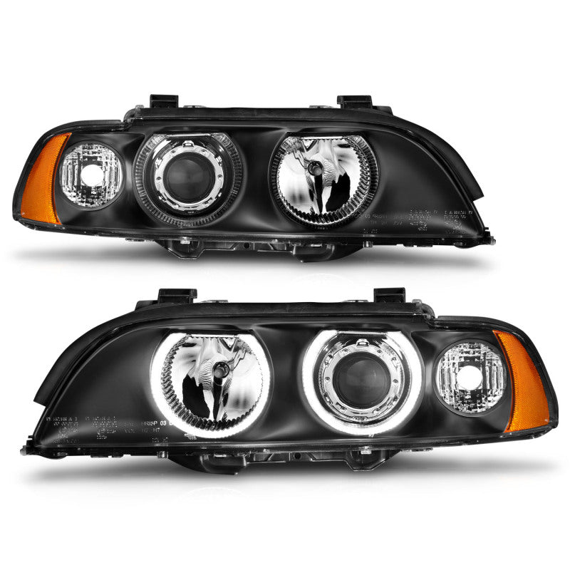 Anzo 1997-2001 BMW 5 Series Projector Headlights w/ Halo Black 121017 Photo - Unmounted