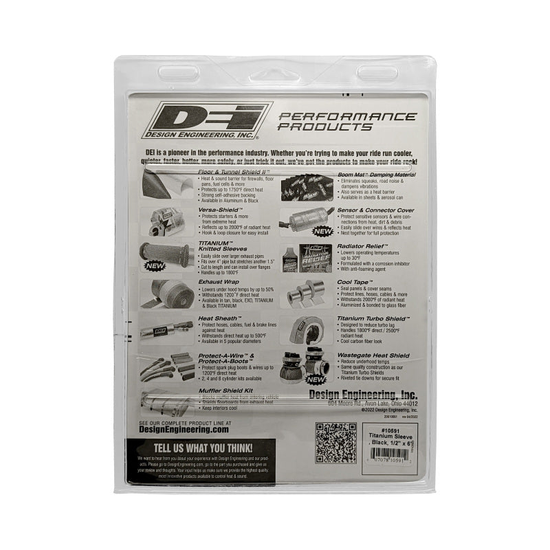 DEI Protect-A-Sleeve 1/2in ID x 6ft Universal - Titanium 10591 10591 Photo - in package