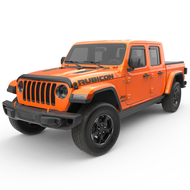 EGR 2018 Jeep Wrangler JL SlimLine In-Channel WindowVisors Set of 4 - Matte Black 575255 575255 User 1
