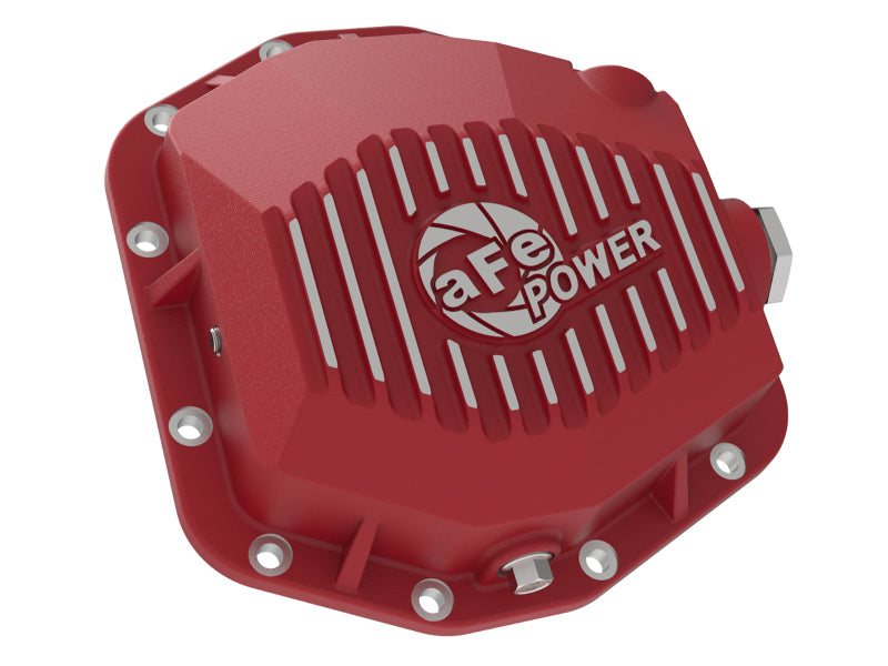aFe Pro Series Rear Differential Cover Red (Dana M220) Jeep Wrangler (JL) 46-71000R Photo - Unmounted