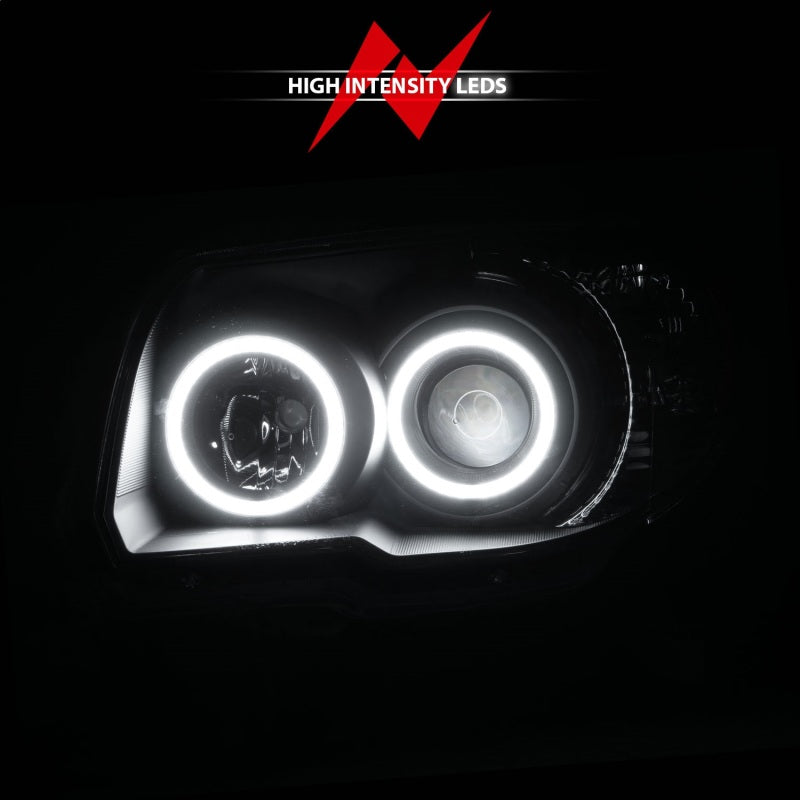 Anzo 2006-2009 Toyota 4Runner Projector Headlights w/ Halo Black 111320 Photo - Unmounted