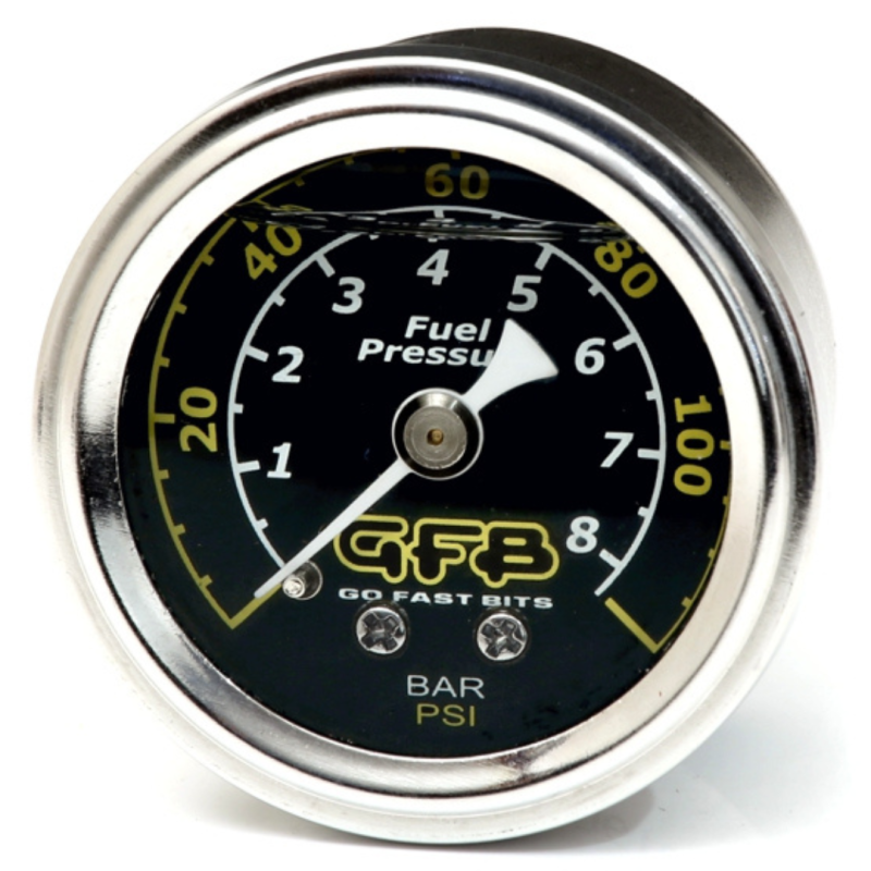 GFB Fuel Pressure Gauge (Suits 8050/8060) 40mm 1-1/2in 1/8MPT Thread 0-120PSI 5730 5730 Photo - Close Up