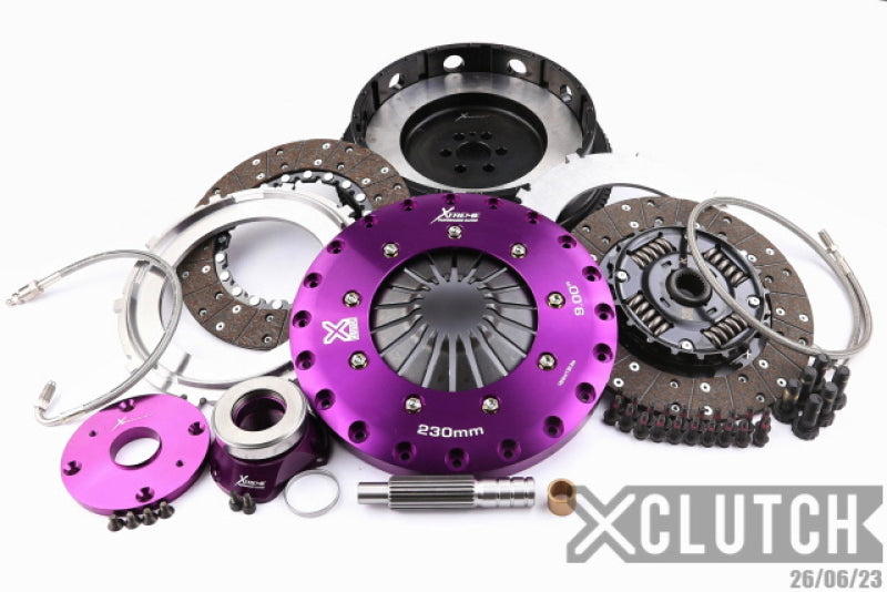 XCLUTCH 99-02 Nissan Skyline GT-R 2.6L 9in Twin Sprung Organic Clutch Kit XKNI23683-2A XKNI23683-2A Photo - Primary