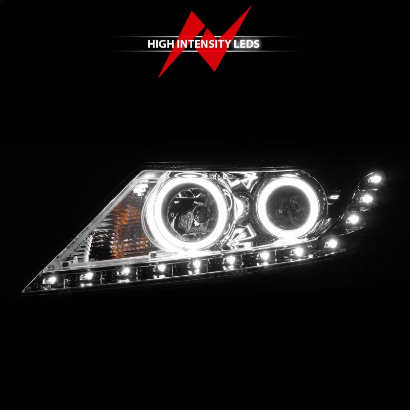 Anzo 2011-2013 Kia Sorento Projector Headlights w/ Halo Chrome (CCFL) 111249 Photo - Unmounted