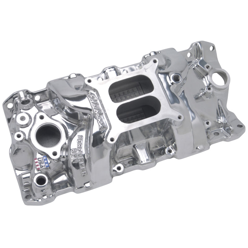 Edelbrock Perf. RPM Manifold Polished 71011 Photo - out of package