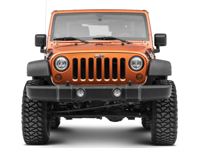 Raxiom 07-18 Jeep Wrangler JK LED Halo Headlights- Chrome Housing (Clear Lens) J121871 J121871 Photo - Close Up