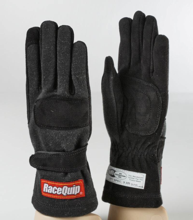 RaceQuip Black 2-Layer SFI-5 Glove Kid - Large K10 3550095 3550095 User 1