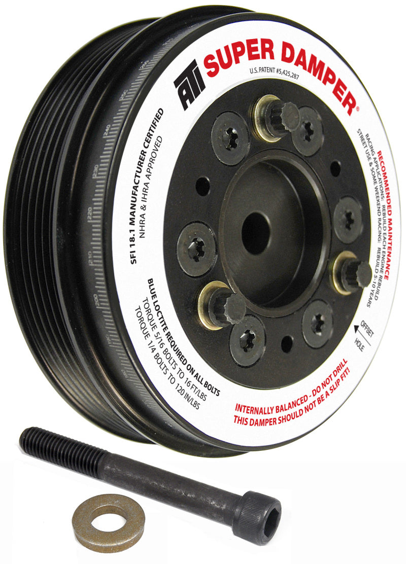 ATI Damper - 5.74in - Alum - 6 Grv - Mini Cooper S - 1.6L - 2 Percent OD - 1Pc ATI917993 ATI917993 User 1