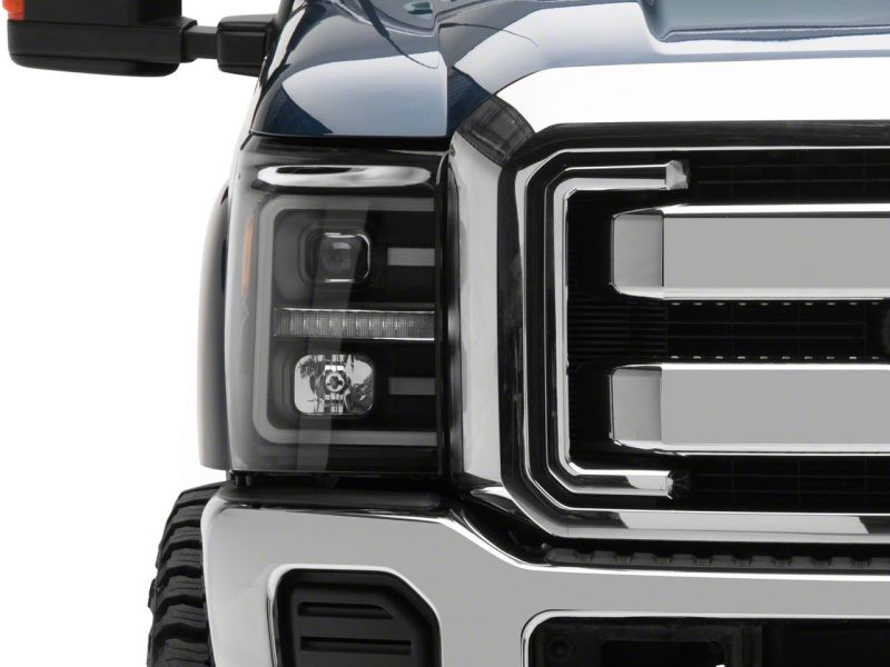 Raxiom 11-16 Ford F-250 Super Duty LED Projector Headlights - Blk Housing (Clear Lens) SD3620 SD3620 Photo - Close Up