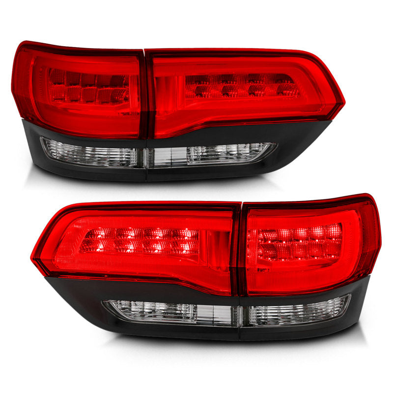 Anzo 2014-2016 Jeep Grand Cherokee LED Taillights Red/Clear 311268 Photo - Unmounted