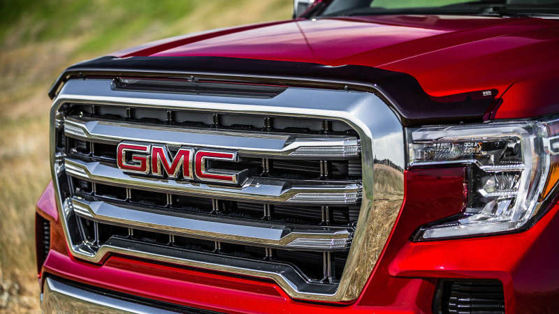 EGR 2019 GMC Sierra Superguard Hood Shield (301791) - Dark Smoke 301791 301791 Photo - Mounted