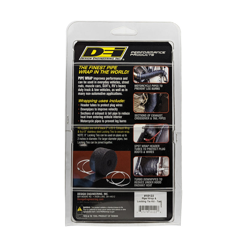 DEI Exhaust Wrap Kit - Pipe Wrap and Locking Tie - Tan 10122 10122 Photo - in package