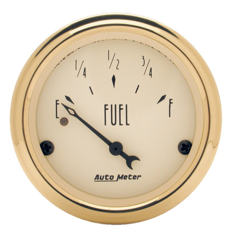 AutoMeter Gauge Fuel Level 2-1/16in. 240 Ohm(e) to 33 Ohm(f) Elec Golden Oldies 1506 1506 Photo - Primary