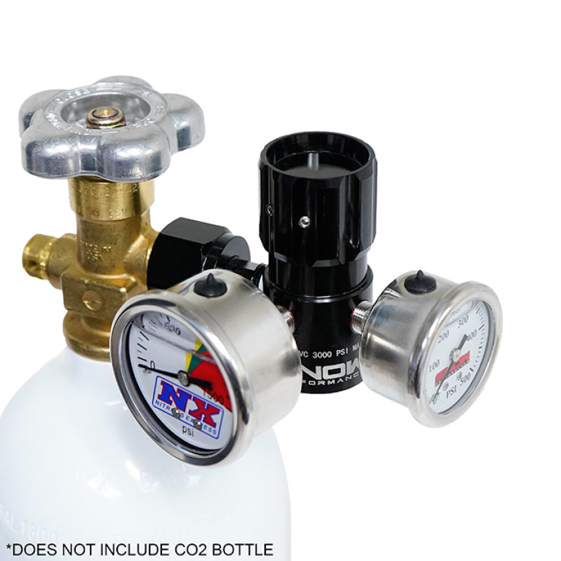 Snow Performance Billet Adjustable (0-475PSI) CO2 Regulator w/Gauges SNO-354G SNO-354G Photo - Primary