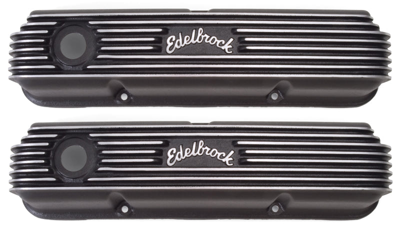 Edelbrock Valve Cover Classic Series Ford 1958-1976 FE V8 Black 41623 41623 Photo - Primary