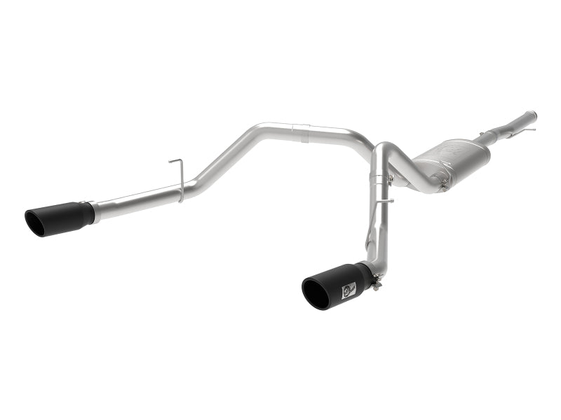 aFe Apollo GT Series 3 IN 409 SS Cat-Back Exhaust System w/ Black Tip GM Sierra 1500 09-18 49-44111-B 49-44111-B Photo - Primary