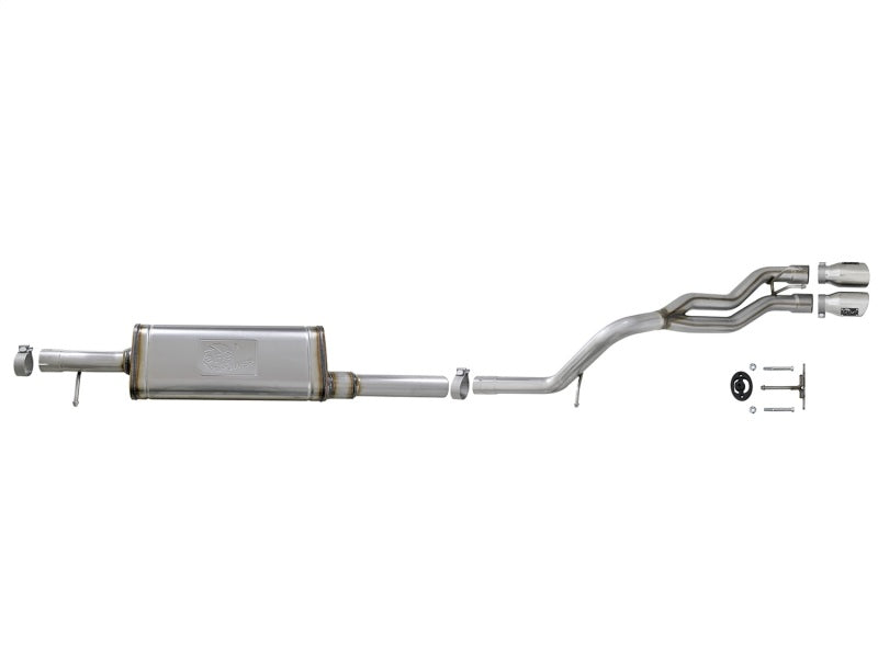 aFe Cat-Back Exhaust System, Rebel Series, 2-1/2in Stainless Steel 49-48054-P Photo - Unmounted
